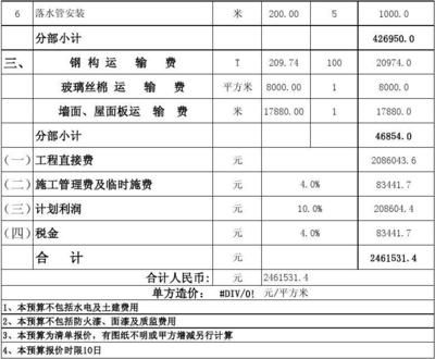 鋼結構報價明細表樣板（鋼結構報價明細表樣板推薦鋼結構報價明細表樣板）