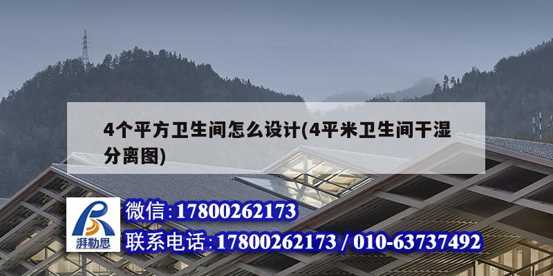 4個(gè)平方衛(wèi)生間怎么設(shè)計(jì)(4平米衛(wèi)生間干濕分離圖)