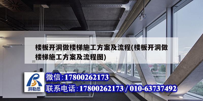 樓板開洞做樓梯施工方案及流程(樓板開洞做樓梯施工方案及流程圖) 結構地下室施工