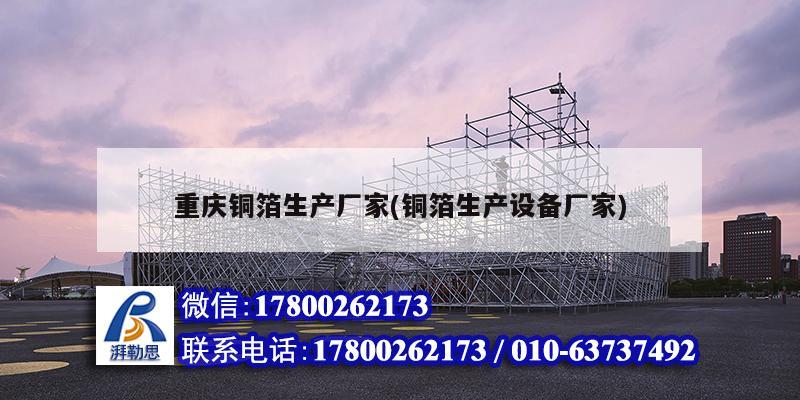 重慶銅箔生產廠家(銅箔生產設備廠家) 鋼結構鋼結構停車場設計